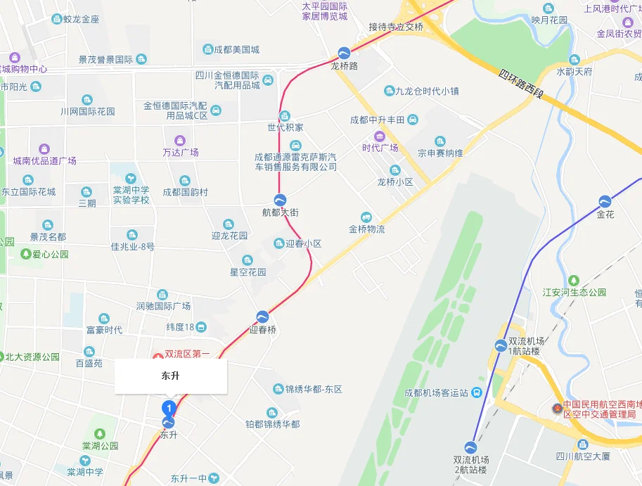 成都地铁三号线有哪些站点（成都地铁双流东升站）