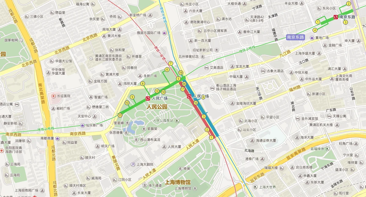 上海地铁1号线转2号线如何转（上海1号线在哪站可以换2号线地铁站）1