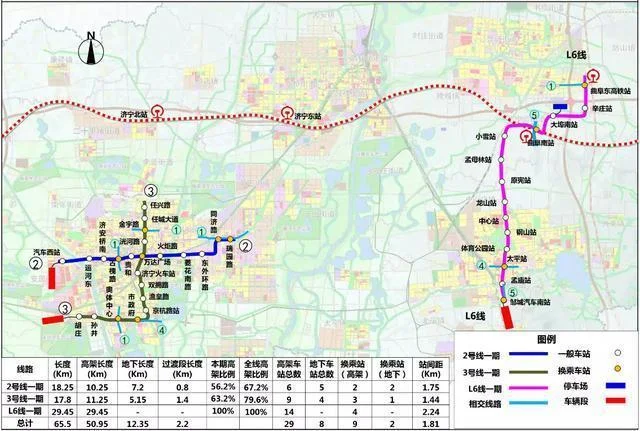 已批复的轨道交通第三期建设规划包含哪些地铁线路（济宁轨道交通规划图6）
