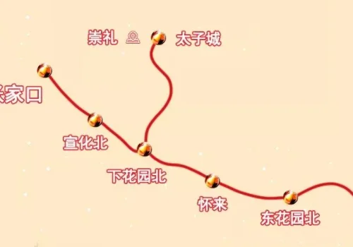 京张高铁路线图（京张铁路高铁）4