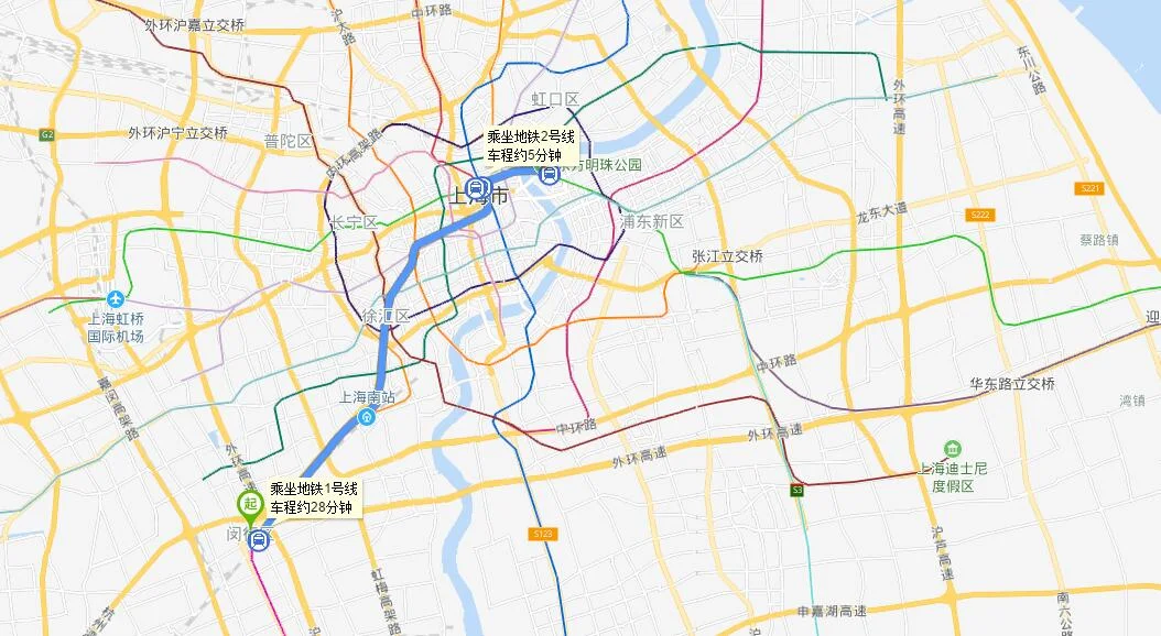 上海虹桥火车站有哪几号地铁（上海虹桥火车站到东方国茂地铁）2