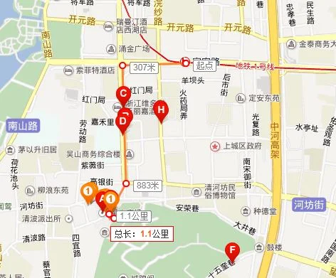 地铁1号线哪个站到吴山广场(吴山广场坐几号线地铁)2