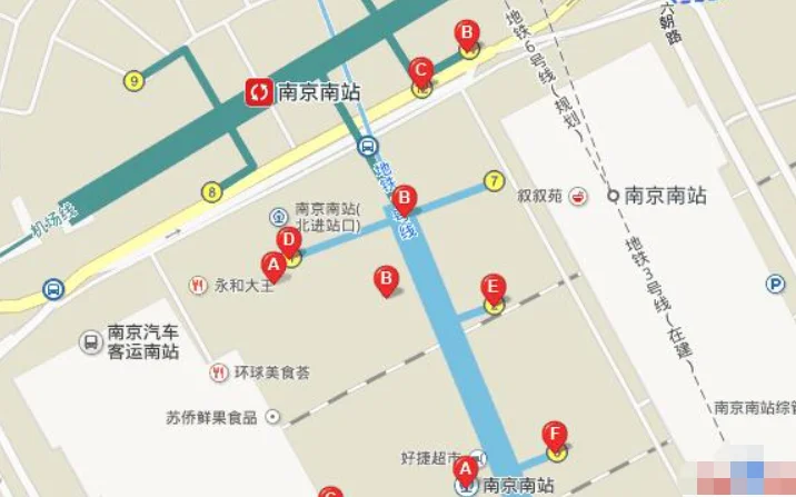 南京南坐地铁到南京站大概要多久(高家冲地铁站到南京南站)3