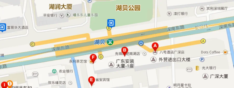 深圳罗湖区湖贝路2000号罗湖公安分局一楼出入境管理科旁边有什么公交车站（湖贝路2000号地铁哪个出口）2