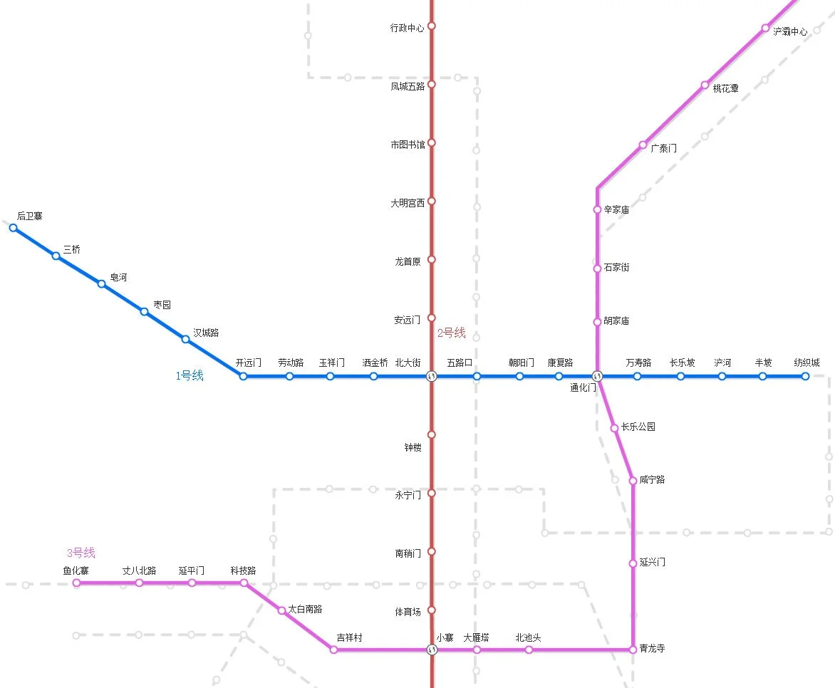 西安地铁3号线浐灞中心站到通化门站多少钱（浐灞商务中心地铁站）