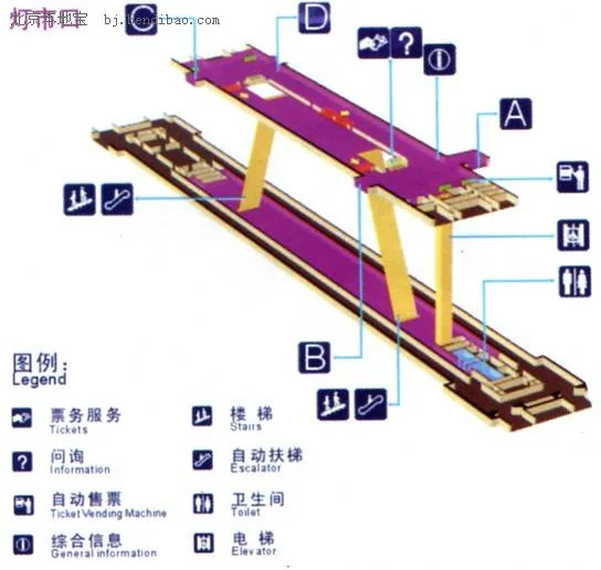 北京地铁5号线站点需要详细的谢谢（磁器口地铁5号线d出口）3