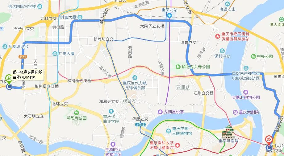 重庆环线有哪些站(重庆轨道交通环线长度)3
