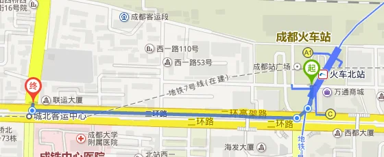 从成都东站到梁家巷汽车站坐地铁几号线（成都北门汽车站坐地铁到哪里）2