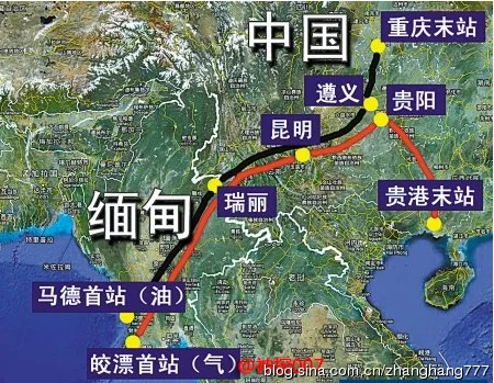 中缅高铁的走向（中缅国际铁路）3
