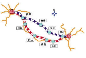 广州到成都高铁途经那些站点（成渝铁路线路）2