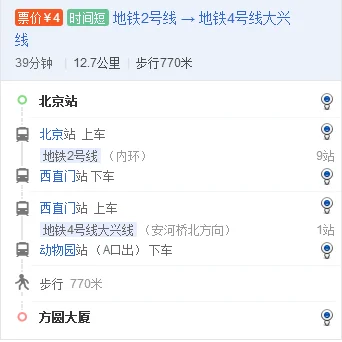 离我最近的地铁站（方圆大厦附近的地铁站）2