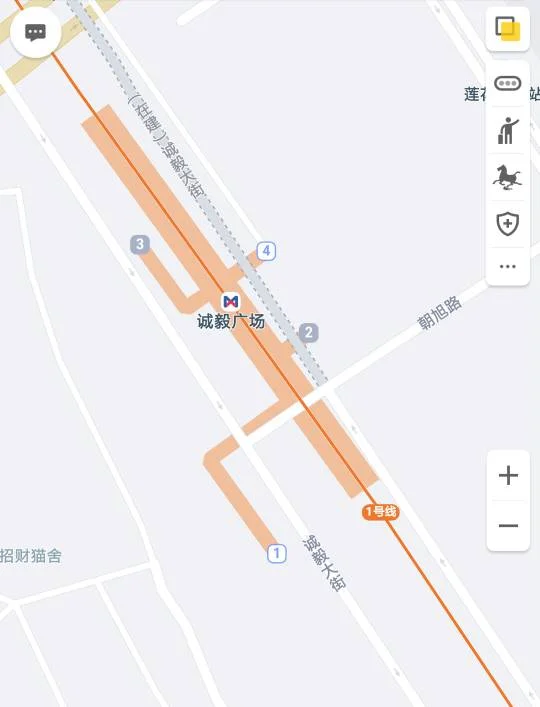 厦门地铁1号线的沿途站点(厦门诚毅广场地铁出口)2