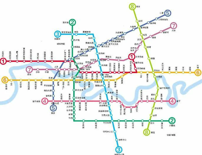 广西南宁市区地铁有几条线（南宁市城市轨道交通建设规划）