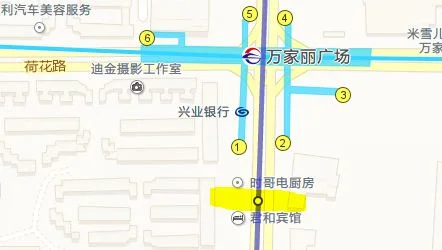 长沙地铁二号线万家丽广场站的几个出口位置（万家丽广场在哪个地铁口出）