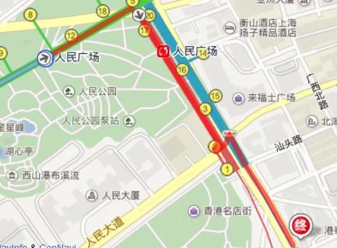 人民广场地铁站几号口到古象大酒店（人民广场地铁站到海友酒店）