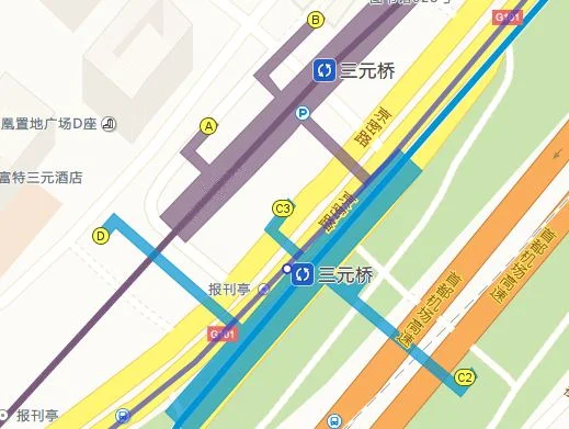 三元桥地铁站出口(三元桥地铁c1出口936)2