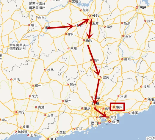 我想从怀化坐高铁到惠州需要多长时间票价多少（怀化到惠州的高铁）2