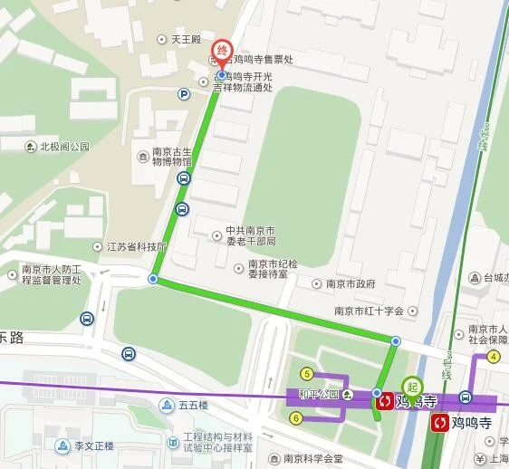 南京站到鸡鸣寺地铁（南京南到鸡鸣寺地铁多久）
