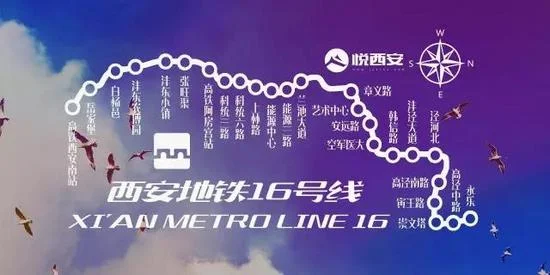 西安的地铁站共有几个（西安16号地铁的站）