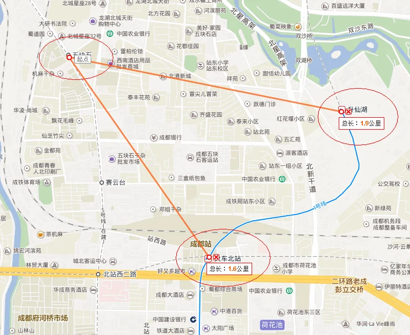 成都哪个地铁站离五块石最近(成都五块石站附近地铁)2