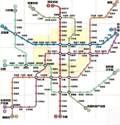 西安地铁一共要修几条线路分别从哪里到哪里(西安地铁第三轮建设规划图)2