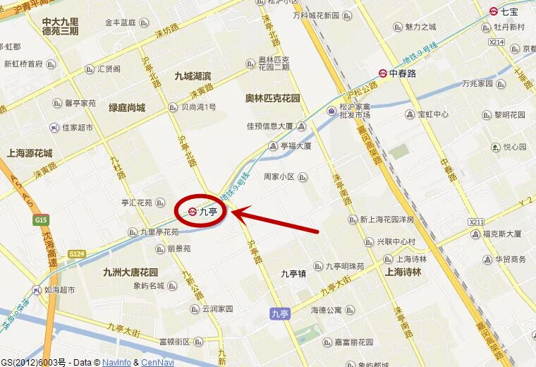 上海地铁九号线九亭站的具体位置(九亭地铁站大润发)4