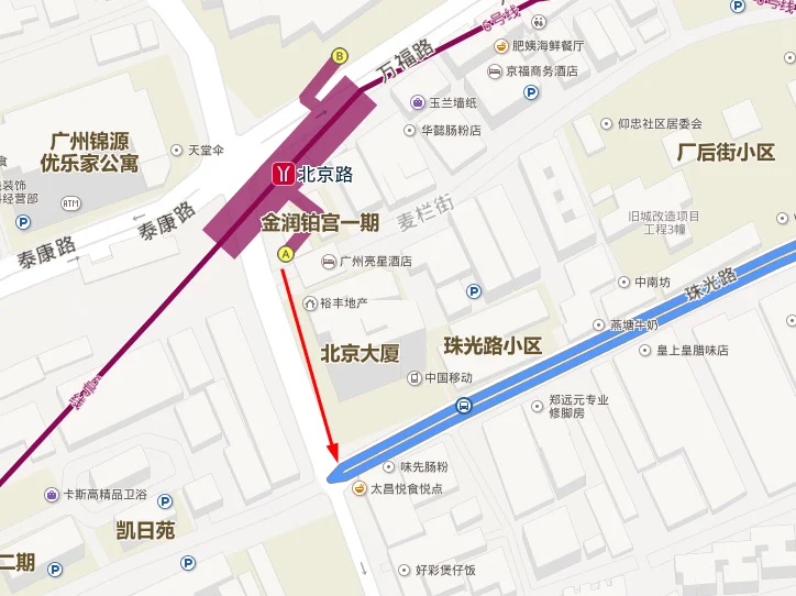 广州地铁6号线二期香雪站出入口在哪（广州地铁6号线有什么出口）1