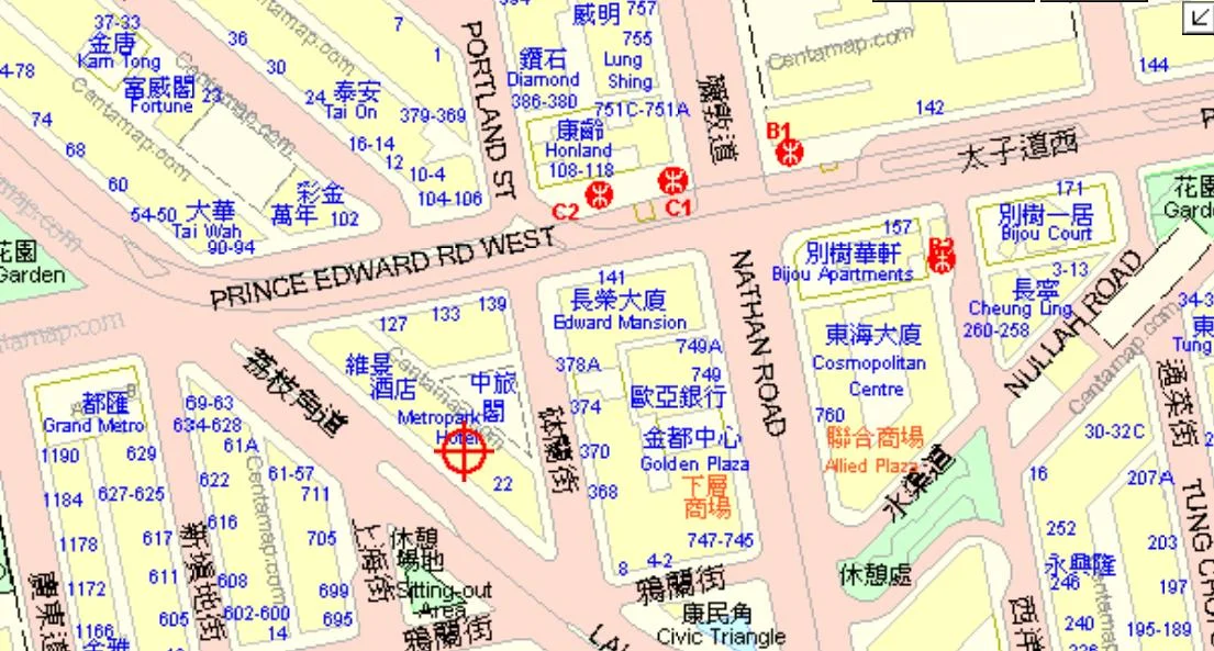 如何从旺角维景酒店走到旺角太子地铁站（旺角维景酒店地铁站）2