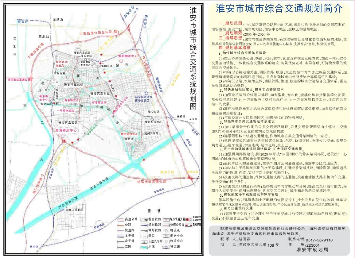 淮安的轨道交通线网规划是怎样的（淮安最新轨道交通规划图）5