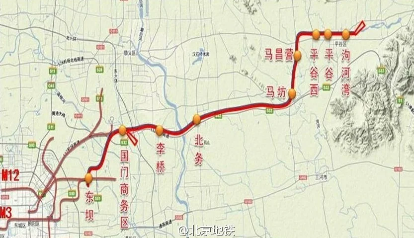 北京地铁二十二号线(北京地铁22号线经过香河吗)