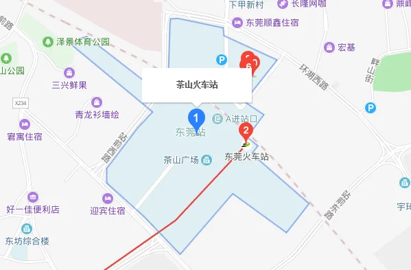 茶山地铁站到东莞站怎么走(东莞茶山火车站地铁站)5