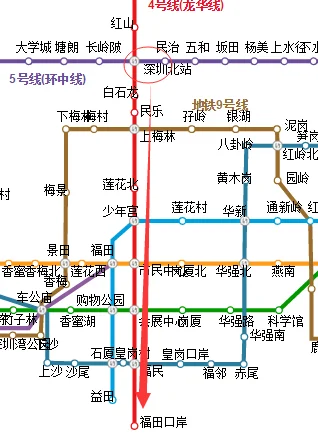 如何从深圳北站去福田口岸（深圳北做地铁到福田口岸）