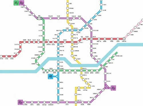 沈阳地铁二号线全部站名(市府广场到营盘街地铁口怎么走)2