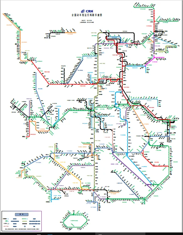 急：谁有中国高铁线路图2018那呢（全国高铁图）2