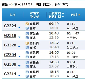 上海虹桥至丽水高铁有几站（丽水高铁路线）2