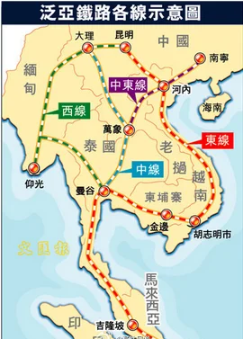 泛亚铁路的路线规划(仰光轨道交通)1