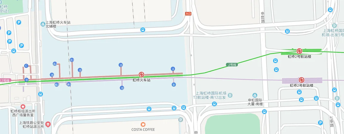 上海虹桥火车站有哪几号地铁（虹桥火车站有几部地铁站）2