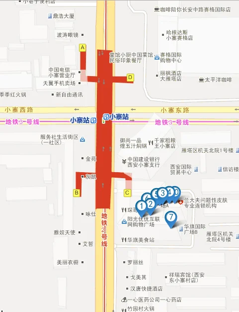 地铁三号线金鹰几号出口西安（西安3号地铁站点出口）4