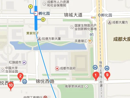 新都石油大学到成都武侯区锦悦东路地铁怎么坐地铁（锦悦四季到地铁站）