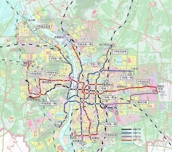 谁能提供个最新的已经敲定的长沙地铁2号线和1号线的地铁线路图!(长沙地铁二号线路图)3