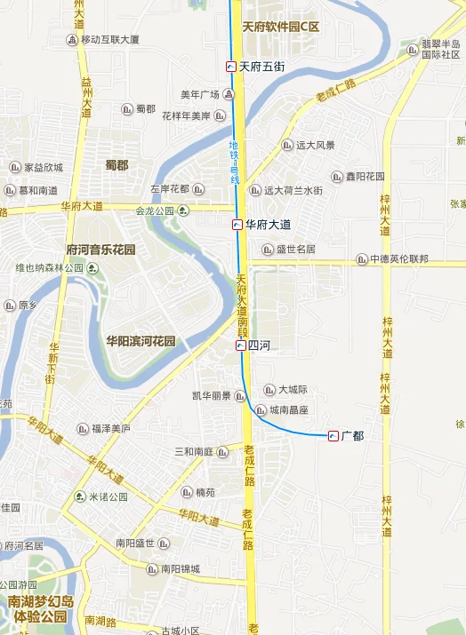 成都地铁1号线有哪些站点（成都锦江地铁1号线广都站）2