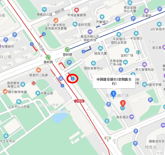 青岛地铁2号线的站点设置（青岛地铁2号线苗岭路出口）5