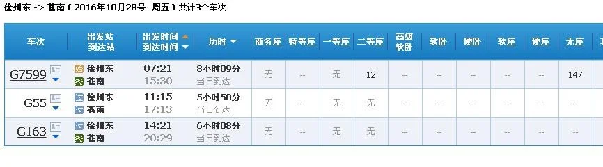 徐州到浙江高铁经过哪些城市（徐州到鳌江高铁时刻表）4