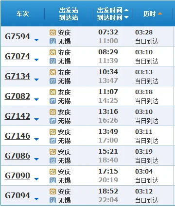 从无锡到安庆坐最慢的火车需要八个小时吗（无锡到安庆高铁时刻表）