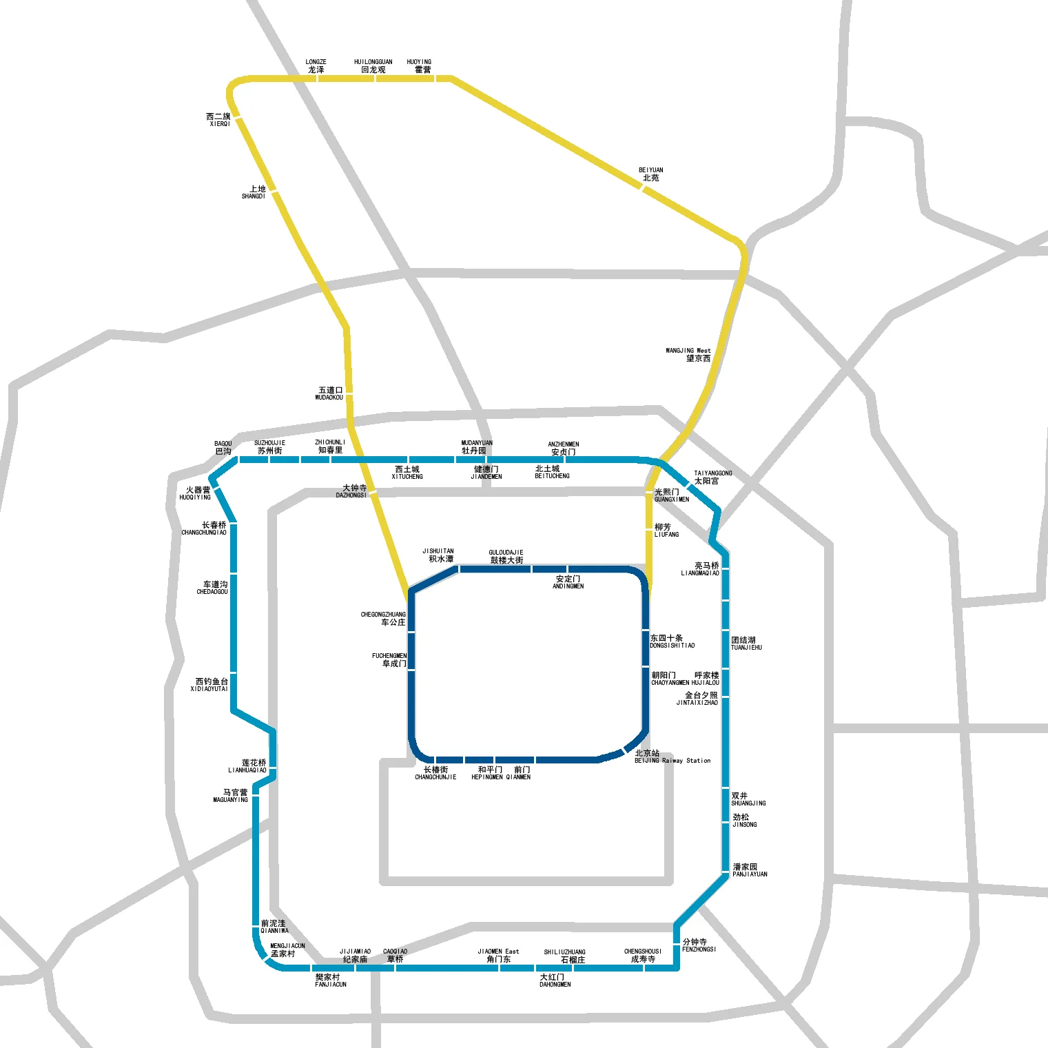 北京地铁2号线线路（北京地铁2号线方向）4