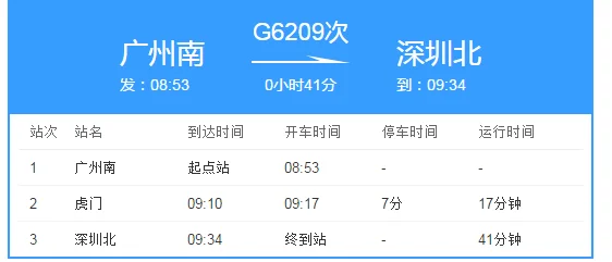 深圳北到广州南的高铁途经庆盛站吗(深圳北到庆盛站高铁)3