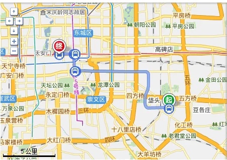 花园桥地铁站到双合地铁站怎么走（前门到双合地铁站）