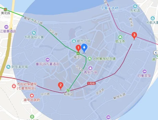 重庆6号地铁小什字出站到解放碑新世纪百货应走几号出口（解放碑地铁出口）