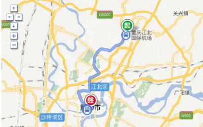 重庆江北机场有轻轨到市区吗（重庆江北机场到市中心地铁几线）