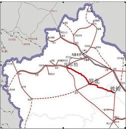 南疆铁路的沿线车站（新疆和静铁路规划图）